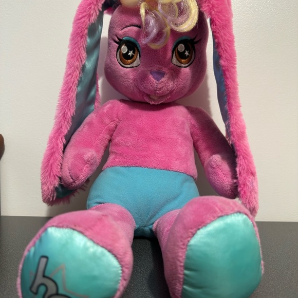 BAB Build A Bear Honey Girl HG Risa Pink Rock Star Bunny Rabbit Plush 20" - Picture 3 of 8